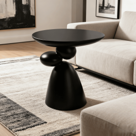 Lucky Stone End Table, Fiberglass Side Table, Modern Minimalist Corner Table, Coffee table with Decoration, Home Decor for Living Room, Bedroom