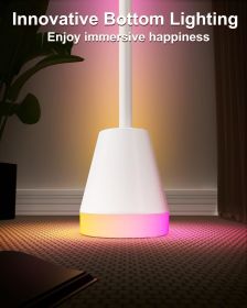 Smart RGB LED Corner Floor Lamp,172 LEDs Bright Standing Lamps for Living Room with APP and Remote (Base Material: Aluminum)