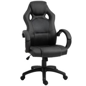 Racing Gaming Chair Office Chair Computer Desk Gamer Chair with Swivel Wheels, Padded Headrest, Tilt Function, Grey (Option: Grey)
